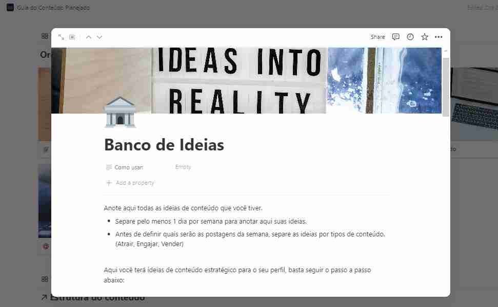 Ideias criativas para conteúdos estratégicos em perfis e redes sociais.