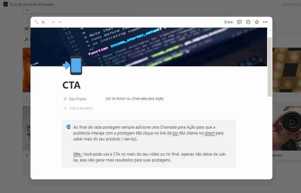 Criação de botões CTA para posts, incentivando ações como contato e link direto para produtos.
