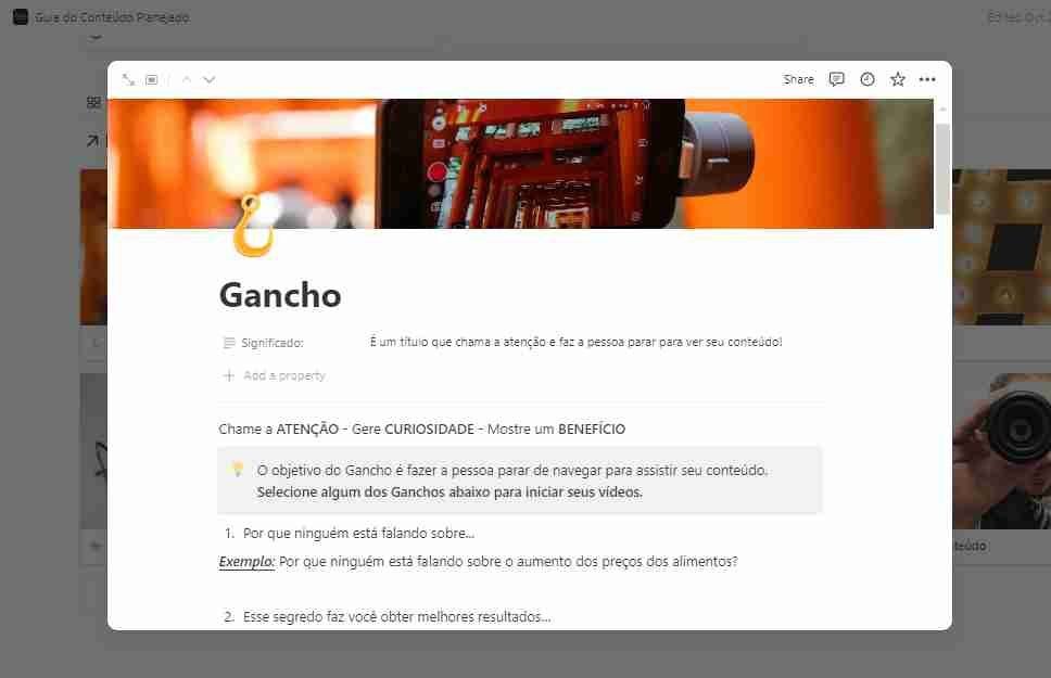 Gancho para vídeos, estratégia de marketing de conteúdo, atração e engajamento.